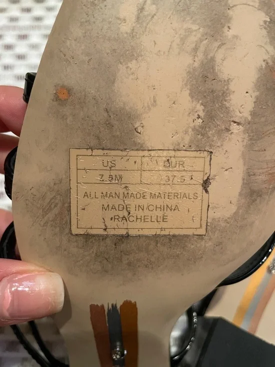 Sam Edelman Rachelle Patent Heels Black Strappy Sandals Size 7.5 Wedding Event - Picture 8 of 10